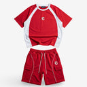 Ignite Red Heavyweight Tech-Terry Co-ord Set