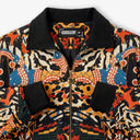 Abstract Savanna Multicolor Fur-Lined Zip-Up Jacket
