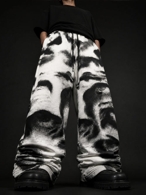 Noir Visage Wide Leg Trousers