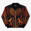 Artistic Wildwood Leopard Fur-Lined Zip-Up Jacket
