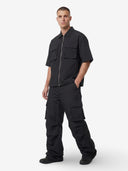 Black Utility Zip Co-ord // Tech-Nylon Series