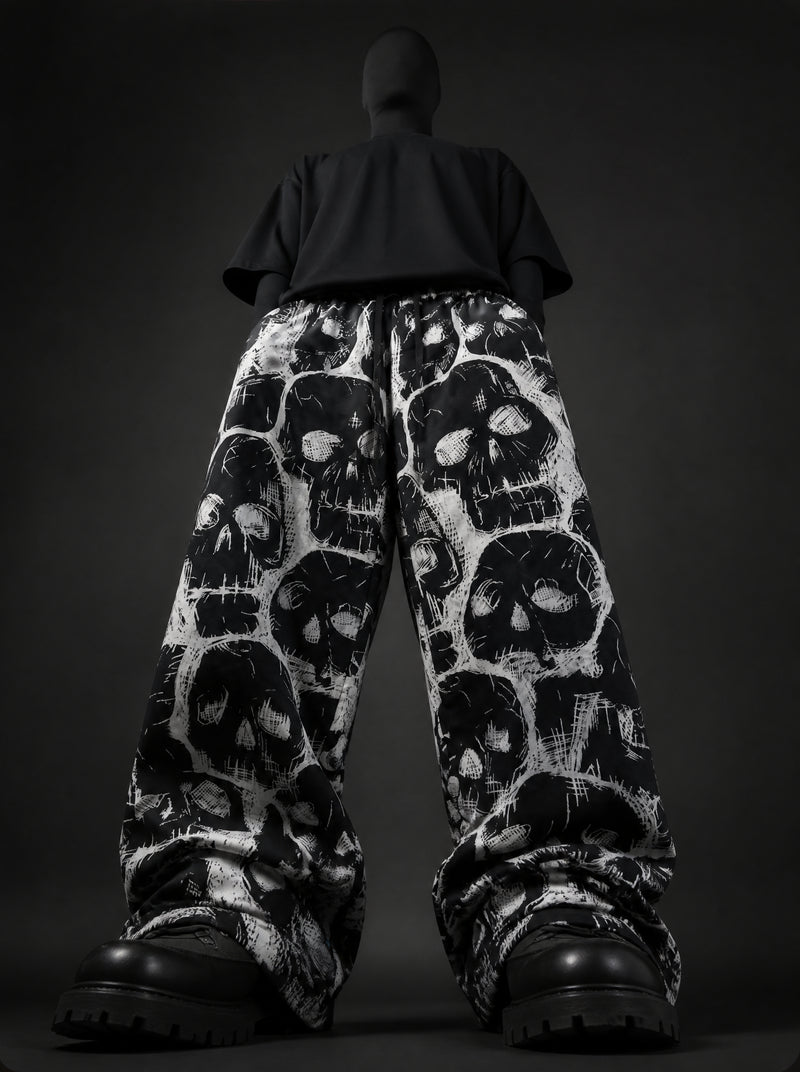Spectral Skull Wide Leg Trousers