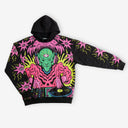 Neon Alien DJ Graphic Hoodie – Psychedelic Streetwear Print