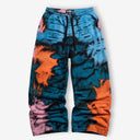 Azure Ember Abstract Printed Baggy Pants