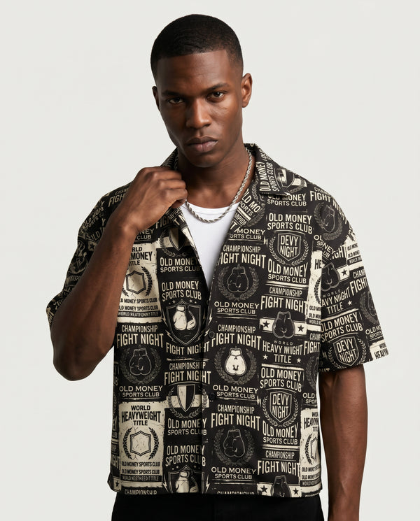 The Fight Night Boxy-Fit Cuban Shirt