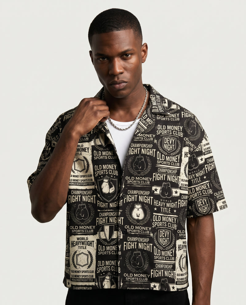 The Fight Night Boxy-Fit Cuban Shirt