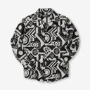 Graphic Illusion Shacket – Comfortable Jacquard Layer