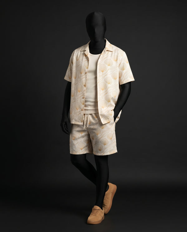 Ocean Shell Relaxed-Fit Co-ord Set