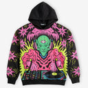 Neon Alien DJ Graphic Hoodie – Psychedelic Streetwear Print