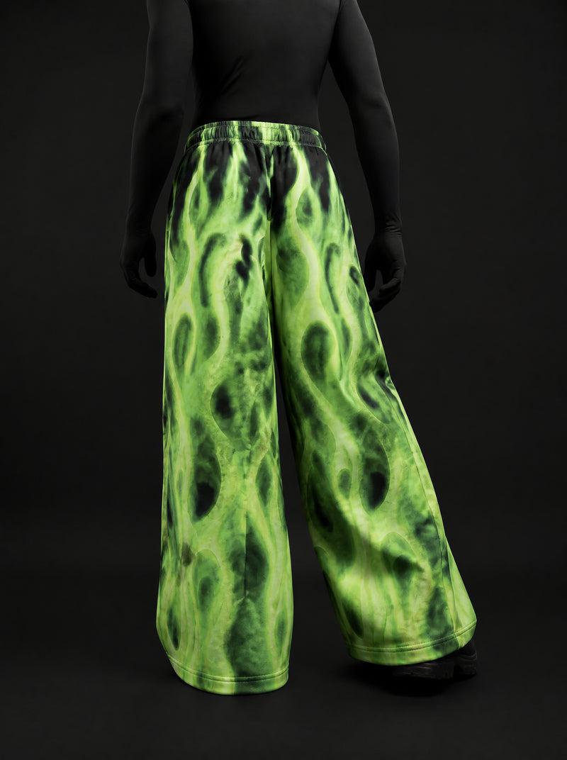 Neon Inferno Wide Leg Trousers