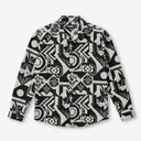 Graphic Illusion Shacket – Comfortable Jacquard Layer