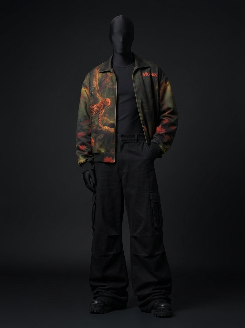 Morass Deep Jungle Fur-Lined Zip-Up Jacket