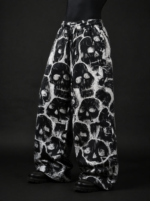 Spectral Skull Wide Leg Trousers