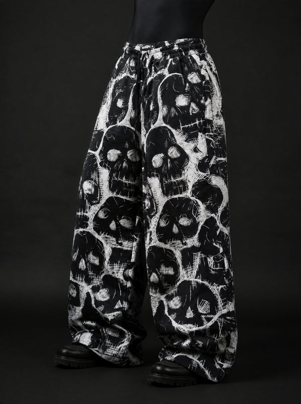 Spectral Skull Wide Leg Trousers