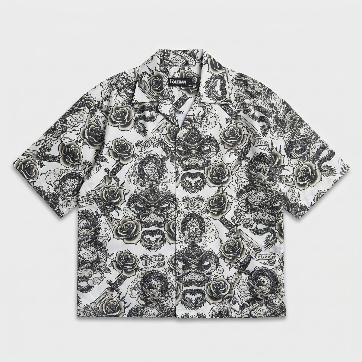 The Tattoo Boxy-Fit Cuban Shirt