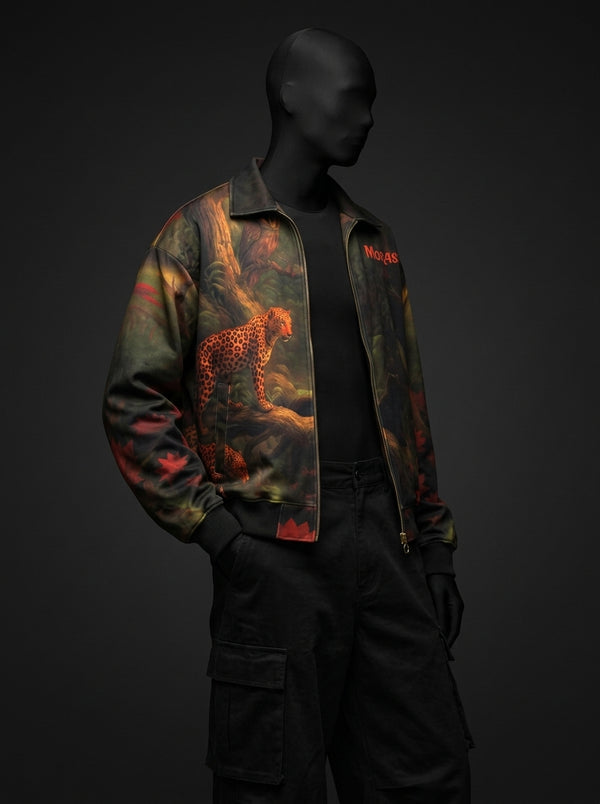 Morass Deep Jungle Fur-Lined Zip-Up Jacket