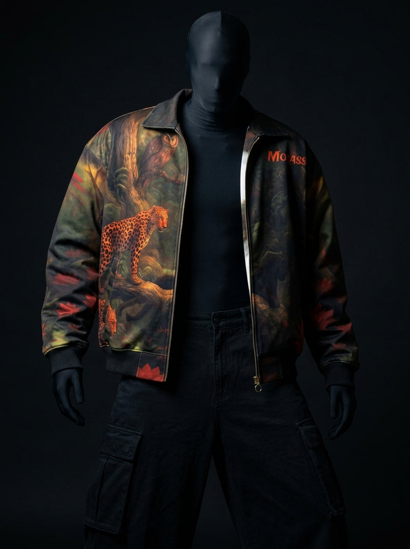 Morass Deep Jungle Fur-Lined Zip-Up Jacket