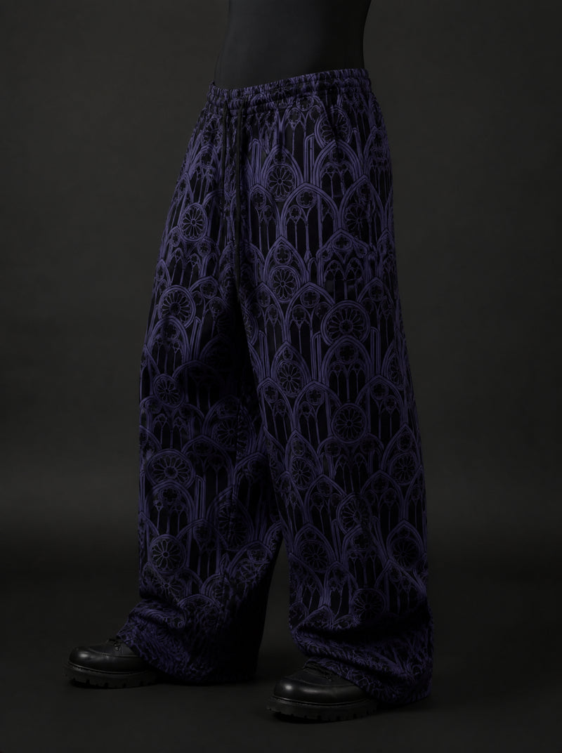 Gothic Basilica Signature Wide-Leg Trousers
