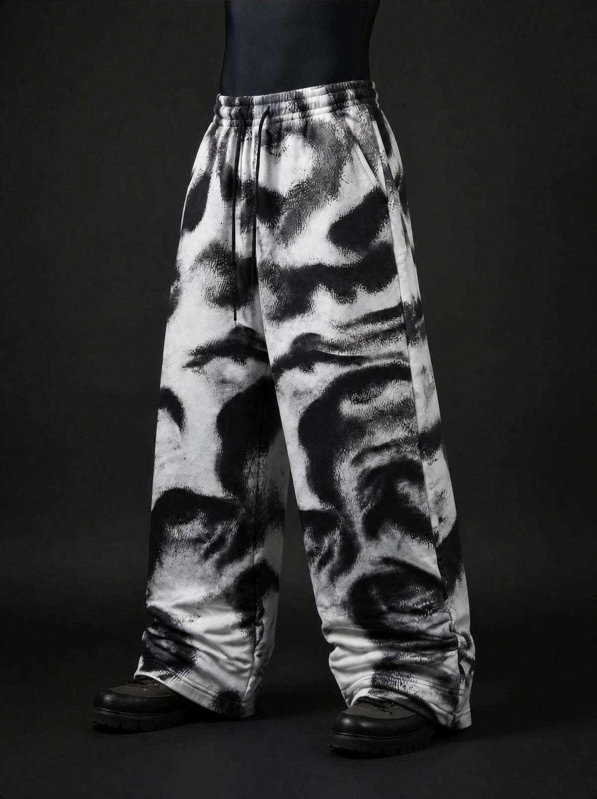 Noir Visage Wide Leg Trousers