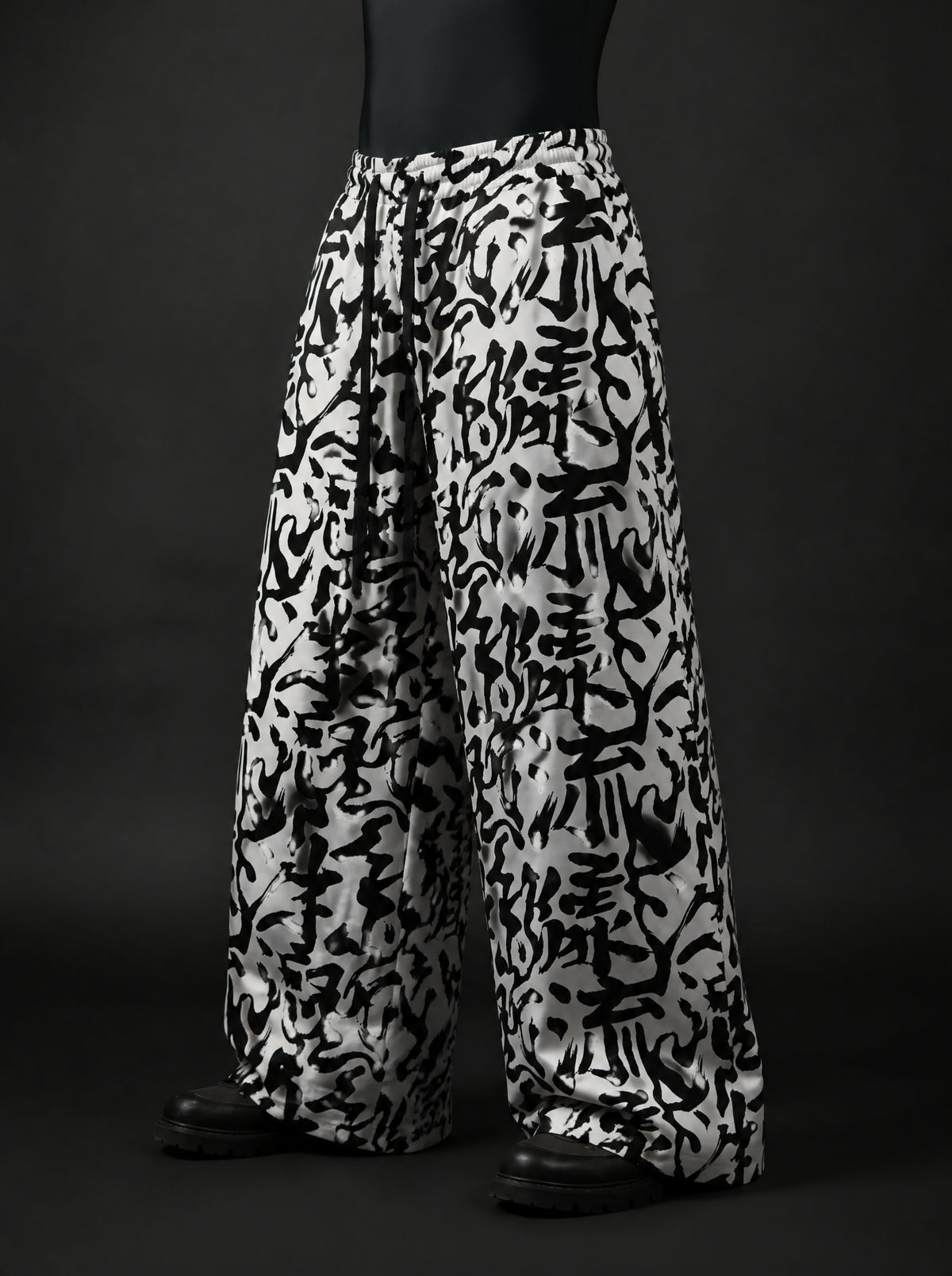 Urban Calligraphy Wide Leg Trousers | CLAZZEY