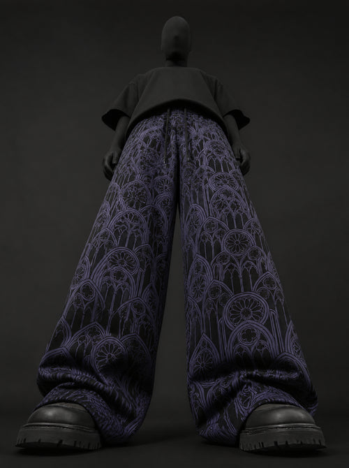 Gothic Basilica Signature Wide-Leg Trousers