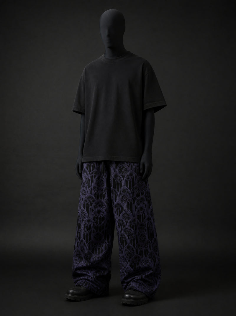 Gothic Basilica Signature Wide-Leg Trousers