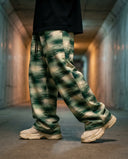 Glitch Moss Wide Leg Trousers CLAZZEY