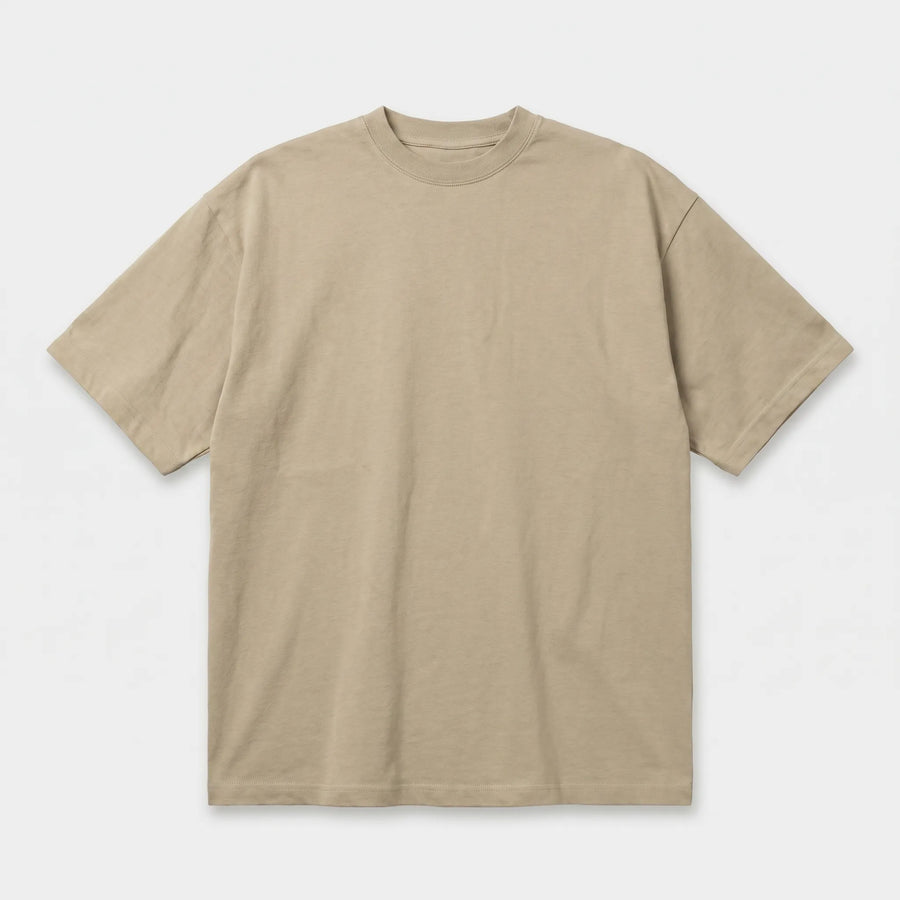 Oversized Heavyweight T-Shirt - Beige