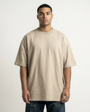 Oversized Heavyweight T-Shirt - Beige CLAZZEY