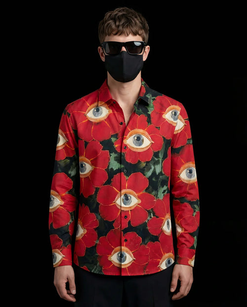 Blooming Optic Premium Gaze Cotton Shirt