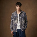 Navy Nebula Luxury Tapestry Overshirt CLAZZEY
