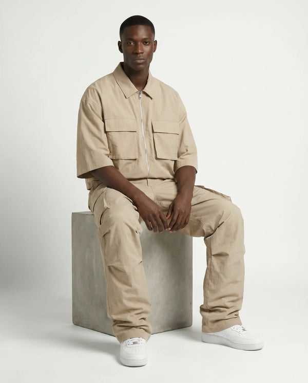 Sandstorm Tactical Crush-Nylon Zip Co-ord Set