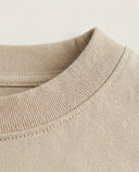 Premium Cotton Relaxed T-Shirt Beige CLAZZEY