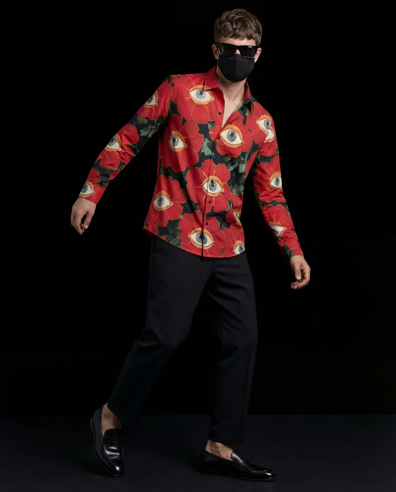 Blooming Optic Premium Gaze Cotton Shirt
