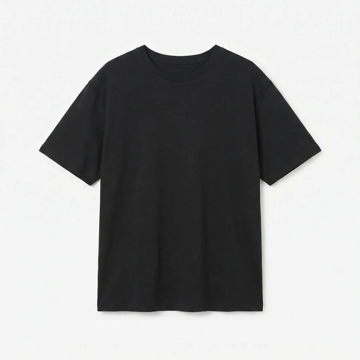 Premium Cotton Relaxed T-Shirt Black