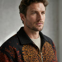 Artistic Wildwood Leopard Fur-Lined Zip-Up Jacket CLAZZEY