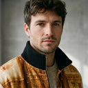 Vintage Golden Hour Fur-Lined Zip-Up Jacket CLAZZEY