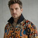 Abstract Savanna Signature Fur-Lined Zip-Up Jacket CLAZZEY