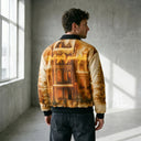 Vintage Golden Hour Fur-Lined Zip-Up Jacket CLAZZEY