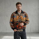 Abstract Savanna Signature Fur-Lined Zip-Up Jacket CLAZZEY