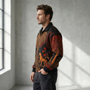 Artistic Wildwood Leopard Fur-Lined Zip-Up Jacket CLAZZEY