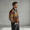 Abstract Savanna Signature Fur-Lined Zip-Up Jacket CLAZZEY