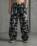 Spectral Skull Wide Leg Trousers CLAZZEY