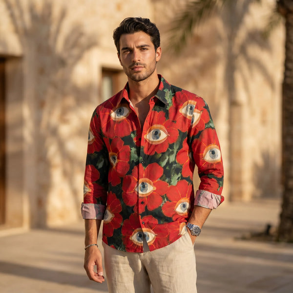 Blooming Optic Premium Gaze Cotton Shirt