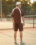 Terra Brown Heavyweight Tech-Terry Co-ord Set CLAZZEY