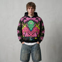 Neon Alien DJ Signature Baggy Hoodie CLAZZEY