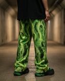 Neon Inferno Wide Leg Trousers CLAZZEY