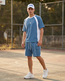 Steel Blue Club-Terry Luxury Co-ord Set CLAZZEY