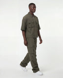 Olive Utility Zip Co-ord // Tech-Nylon Series CLAZZEY