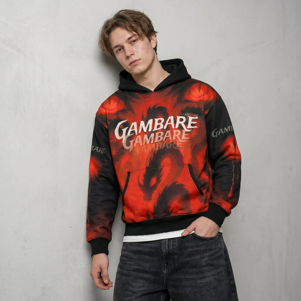 Gambare Dragon Signature Baggy Hoodie